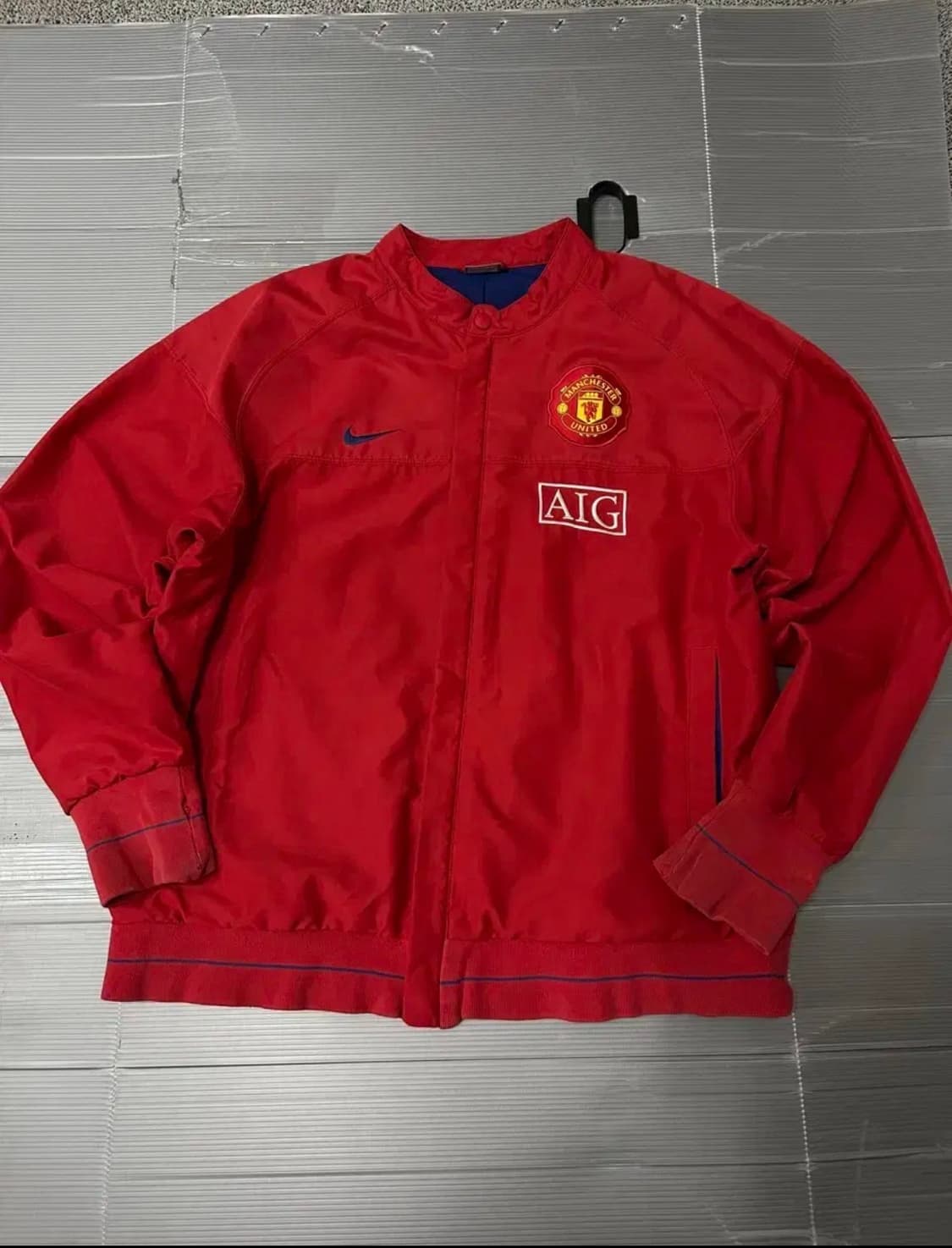 나이키 맨유 바람막이 자켓 레드 M 상품이미지1