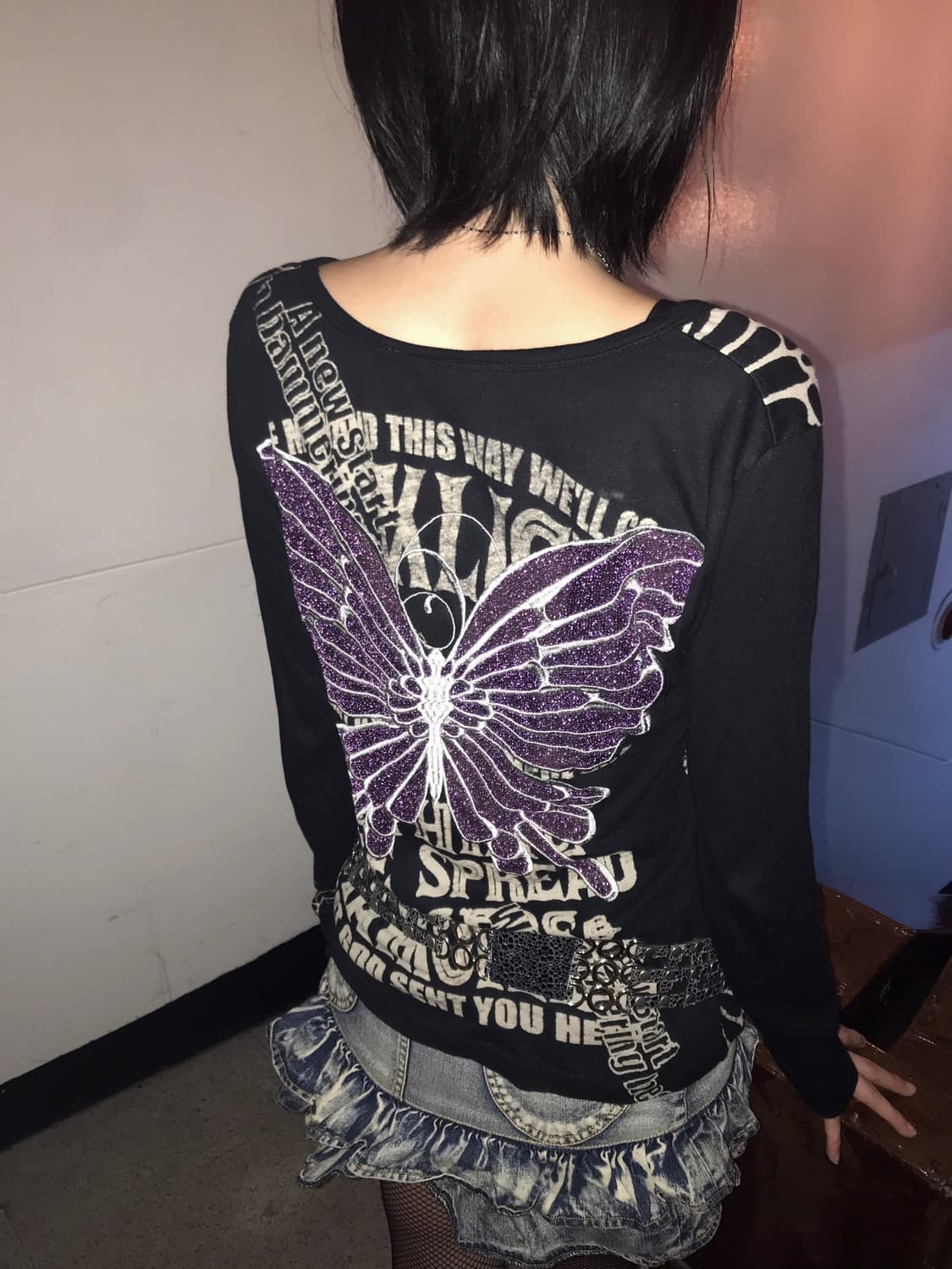 Glitz 00s butterfly long sleeve 상품이미지1