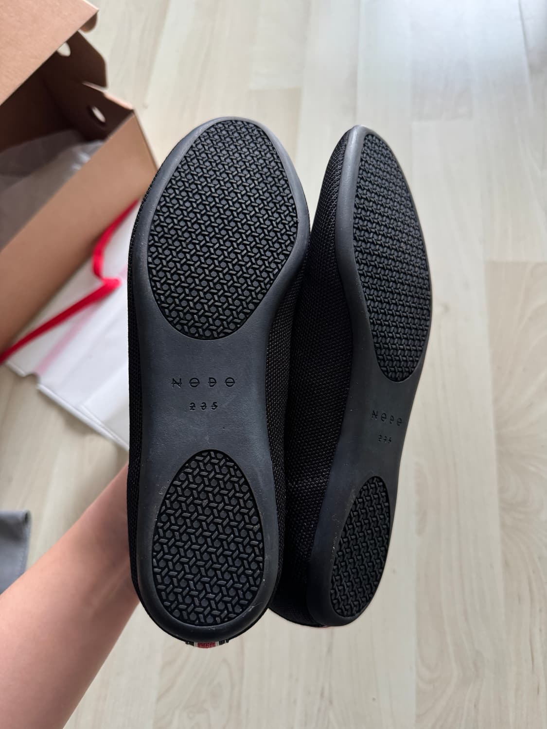 노도니트 NODOKNITS 플랫 라운드 블랙 235 상품이미지2