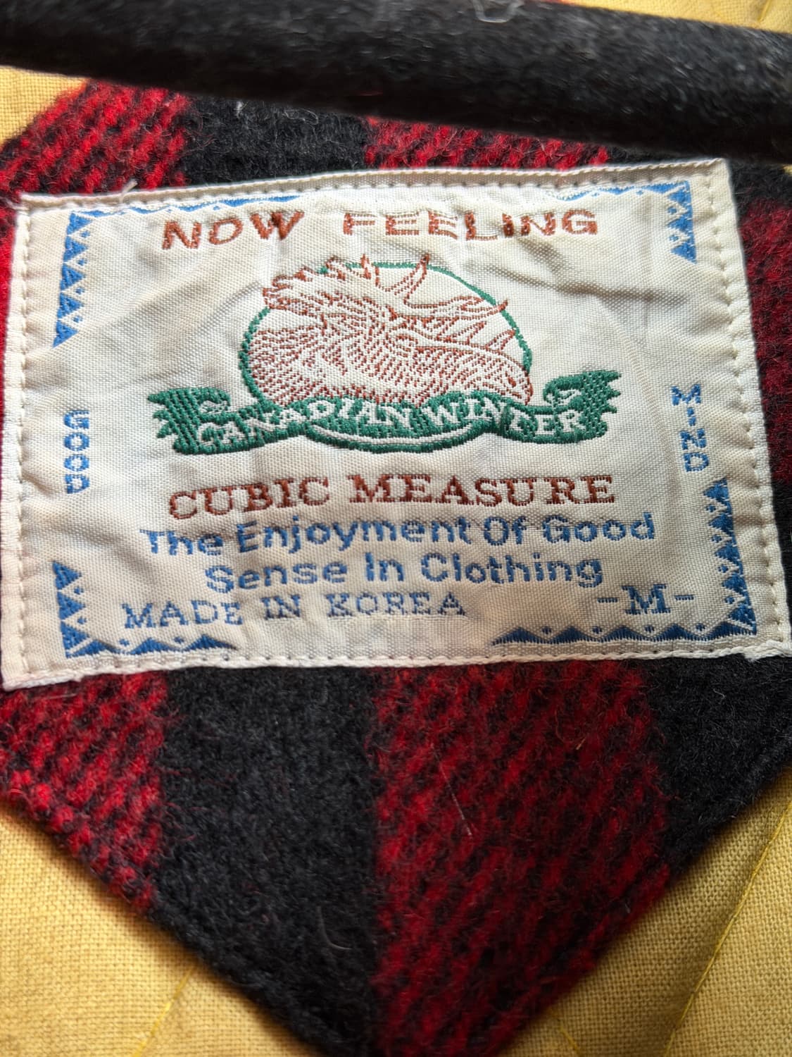 Cubic Measure 버팔로 체크 울 블렌드 자켓 M 상품이미지3