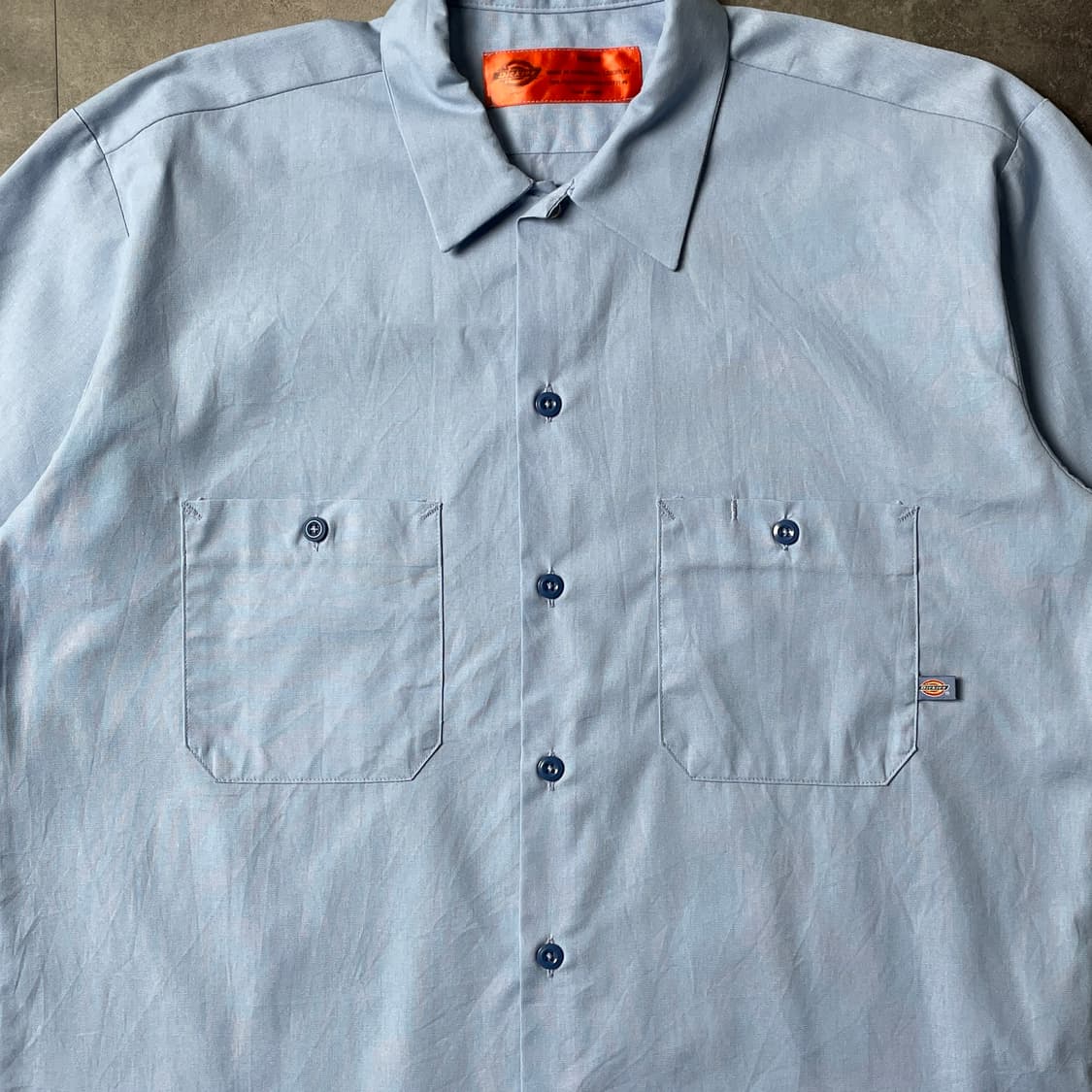 DICKIES 디키즈 라이트블루 반팔 워크 셔츠 A00927 상품이미지3