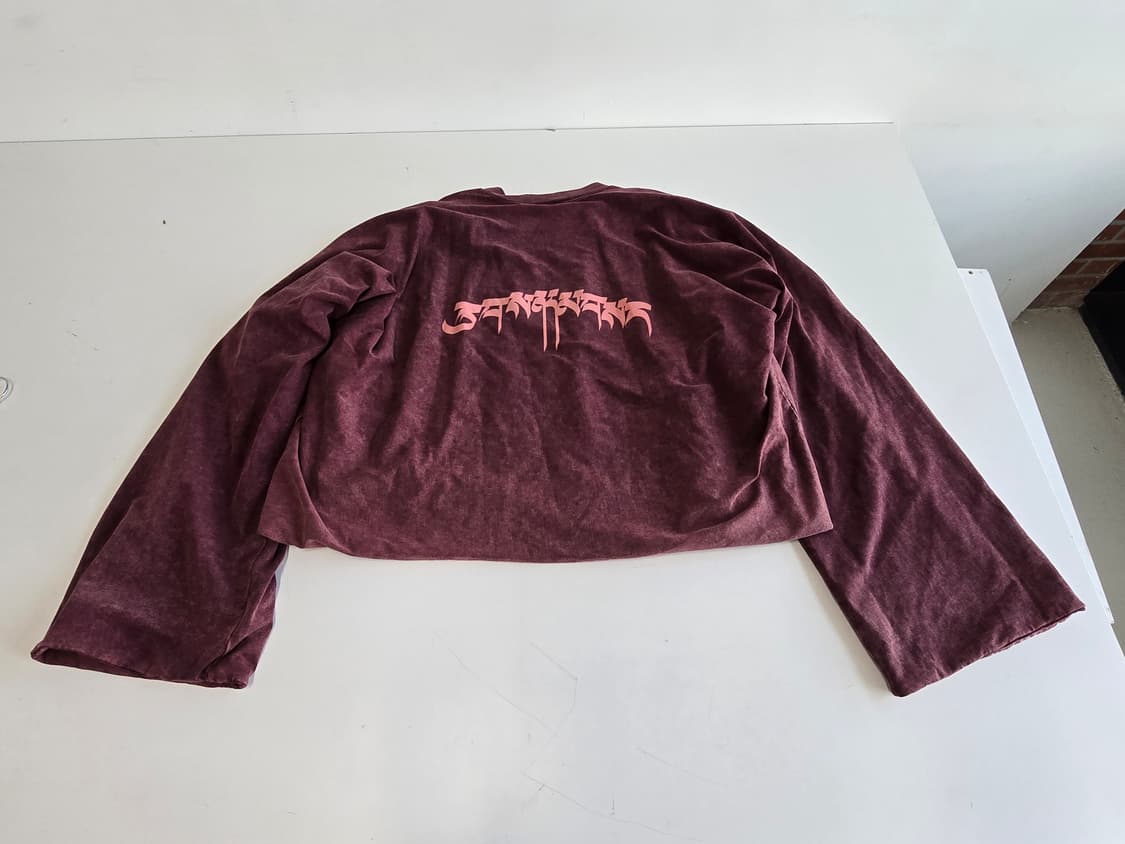 산쿠안즈 워시드 스웨트 셔츠 마살라 레드 M 상품이미지3