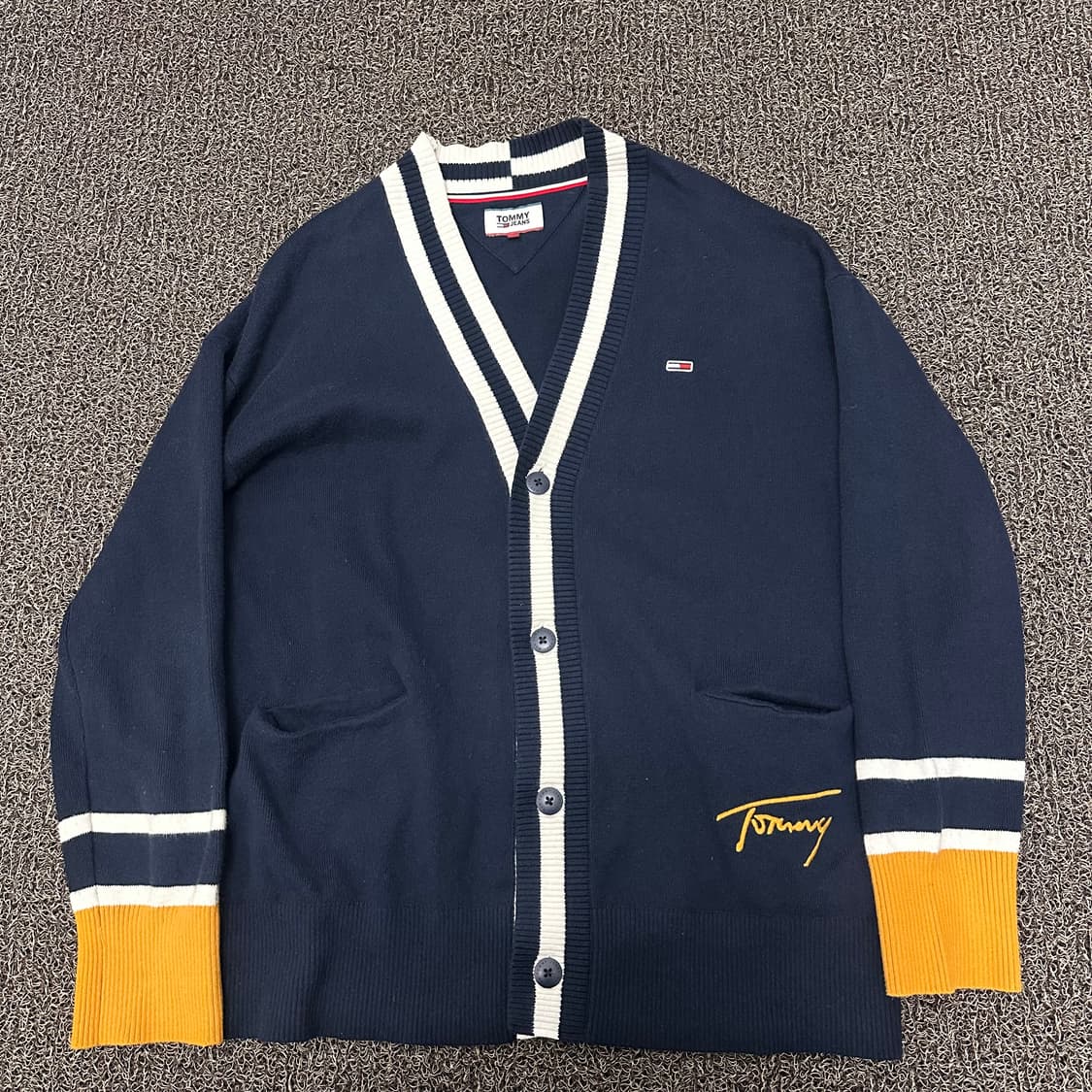 타미힐피거 니트 가디건 네이비 상품이미지1