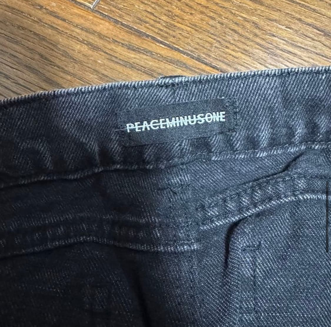 피스마이너스원 데님 팬츠 #2 블랙 판매 상품이미지4
