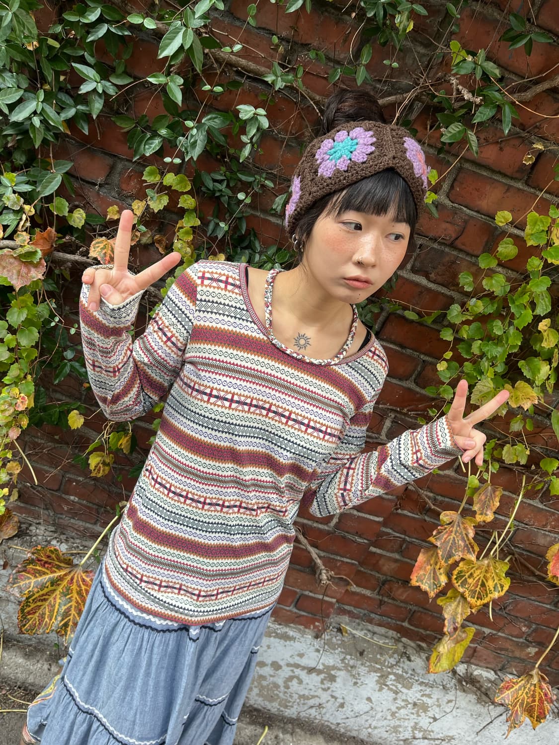 히피패턴 롱슬리브 상품이미지2