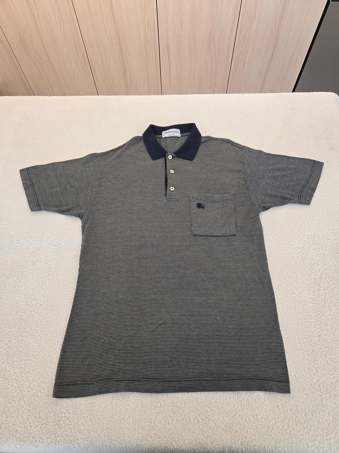 버버리 블랙/네이비 반팔 폴로티(아메카지감성) M 상품이미지2