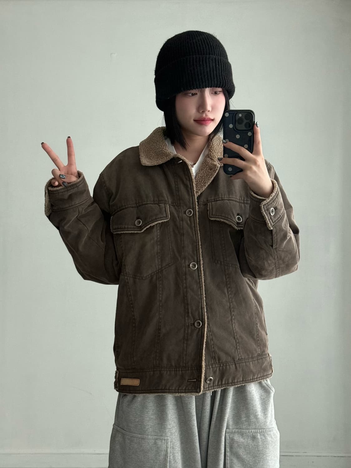 칼카니 올드스쿨 브라운 자켓 상품이미지4