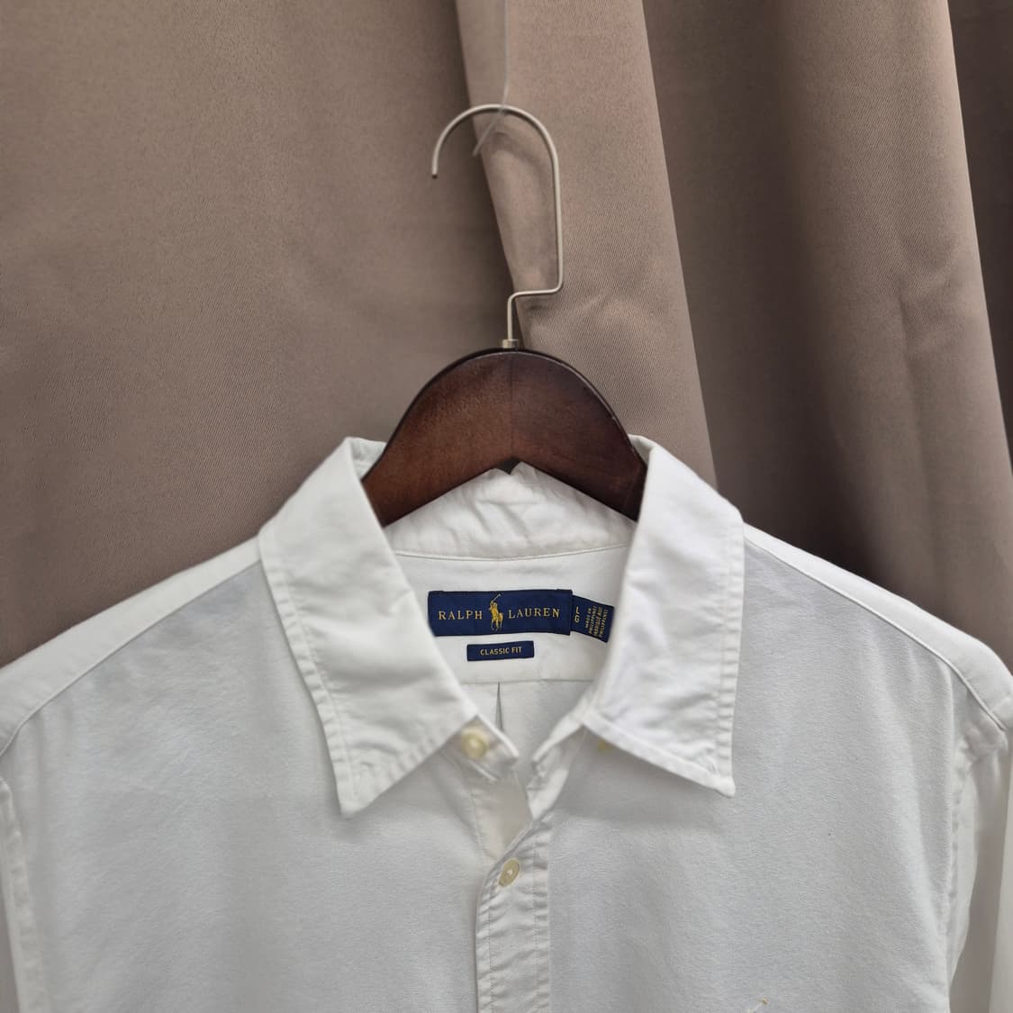 폴로 랄프로렌 클래식핏 옥스포드 셔츠 L 상품이미지3