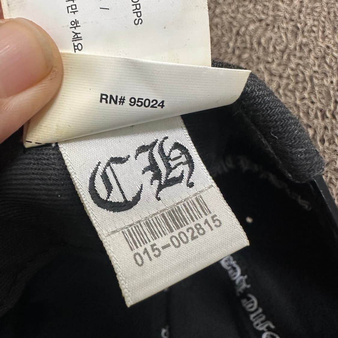 크롬하츠 바인대거 볼캡 모자 블랙 상품이미지8