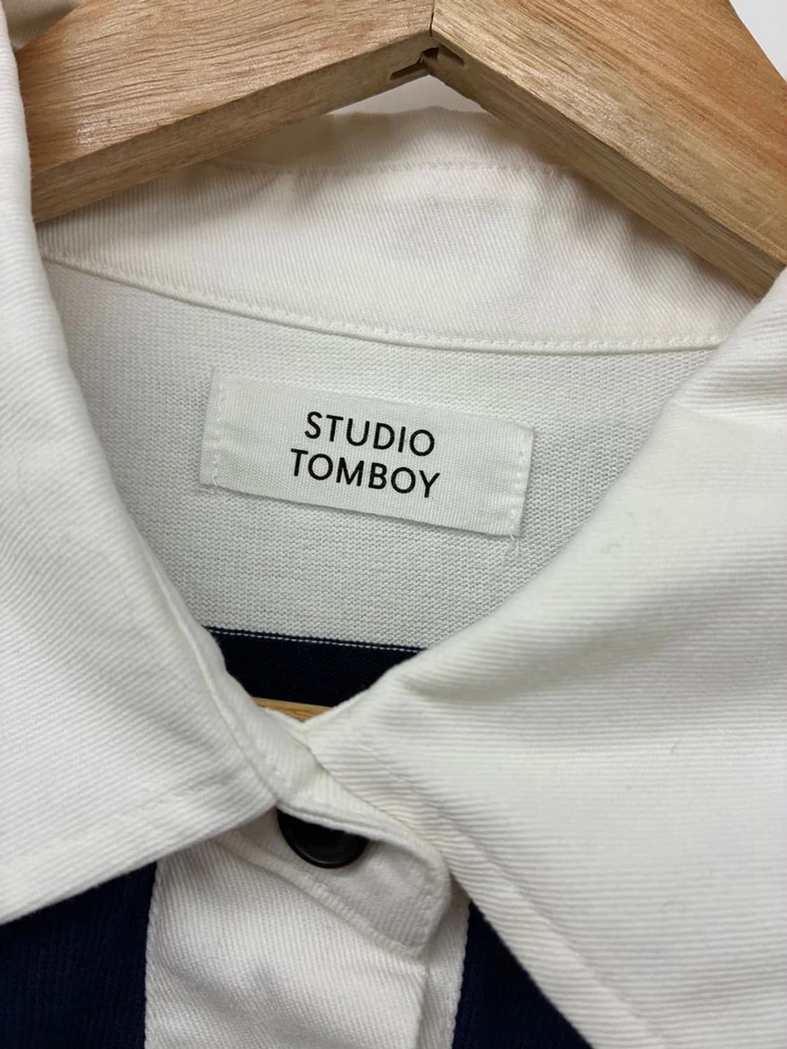 스튜디오톰보이 23FW 빅보더 럭비 카라 롱슬리브 PN9794 상품이미지6