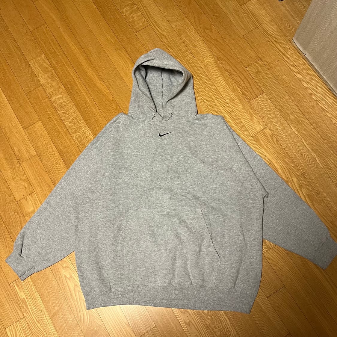 [XXL] 90s USA 나이키 센터 스우시 후드 그레이 상품이미지2