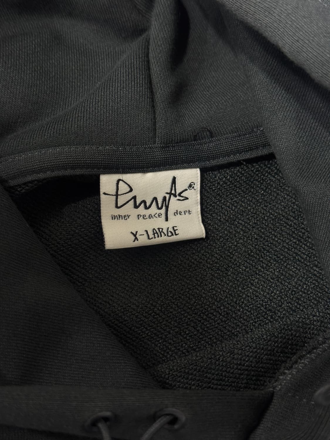 [XL] 피지컬디파트먼트 로고 후드 다크차콜 상품이미지5