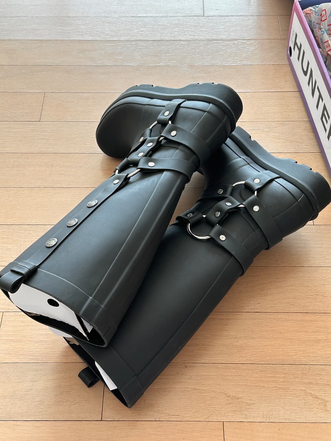 *풀박스* 헌터 x 앤더슨벨 오리지날 2.0 톨 부츠 블랙 W250 상품이미지5