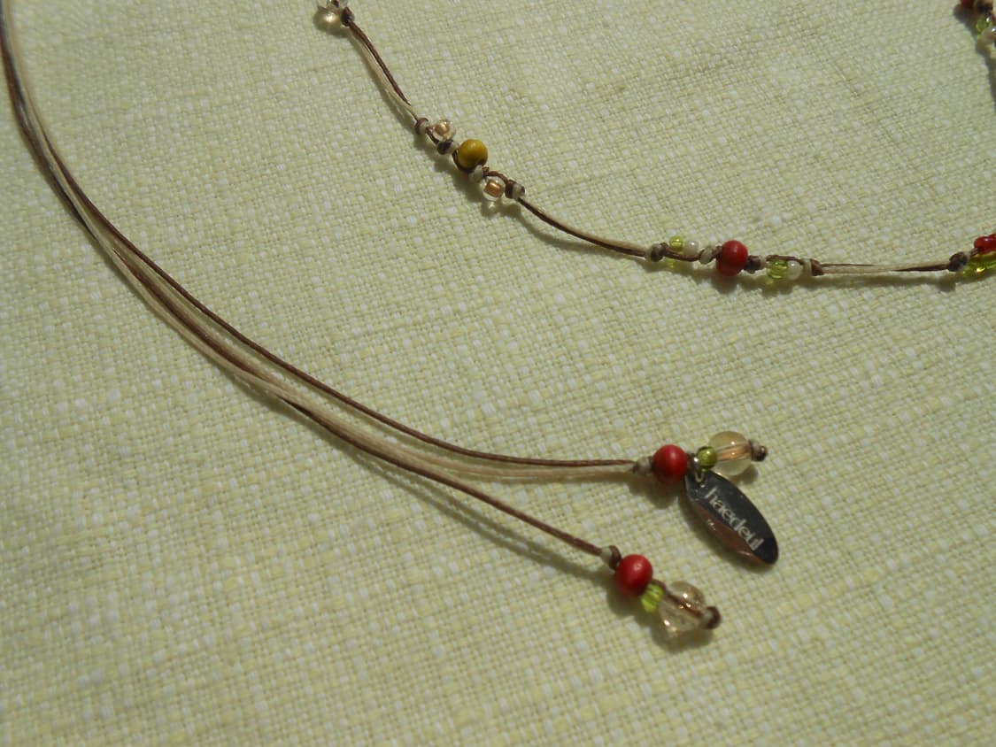 Strawberry Heart Knot Necklace 상품이미지7