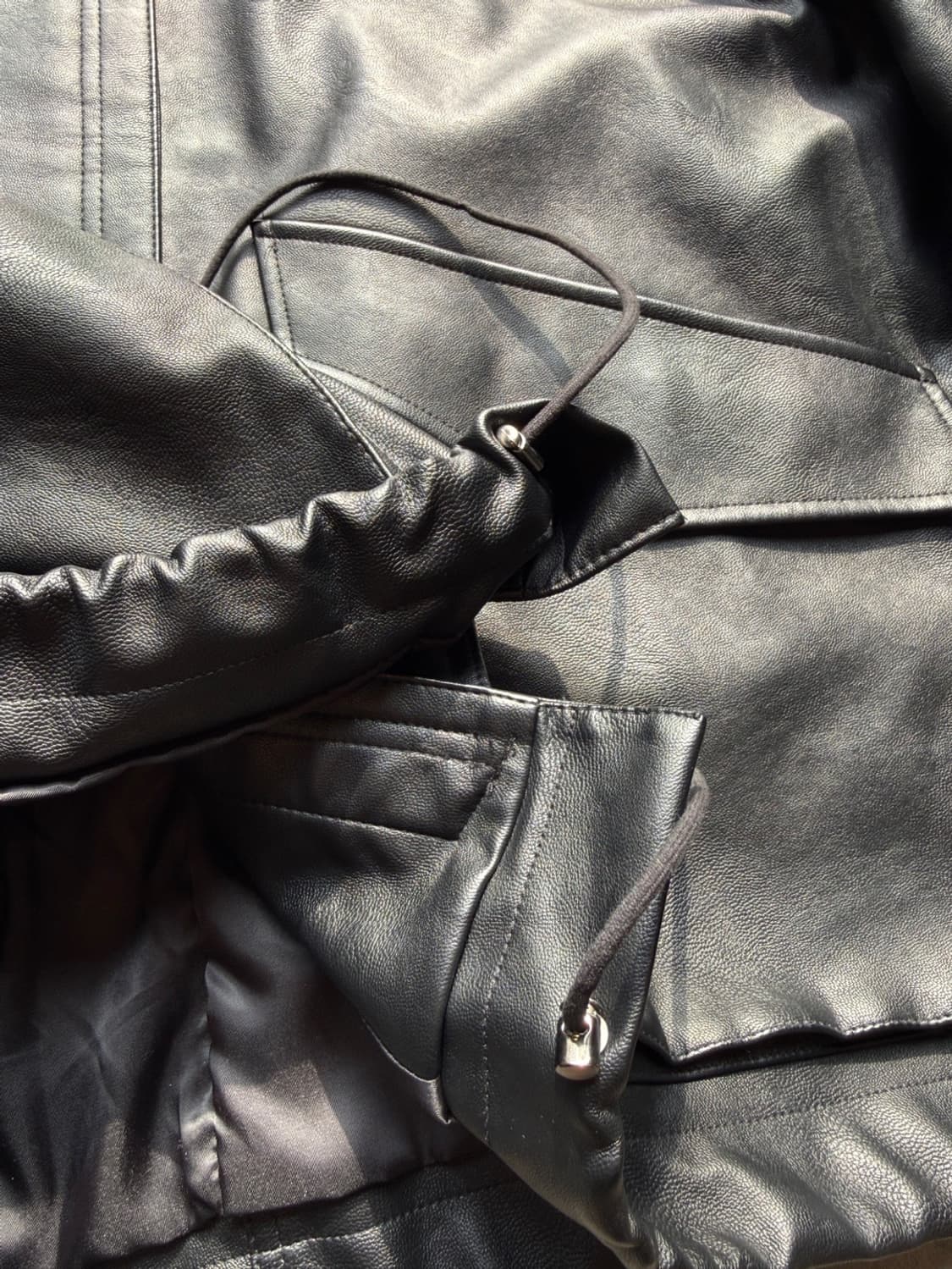 WYM 페이크레더 자켓 M(2XL) 상품이미지6