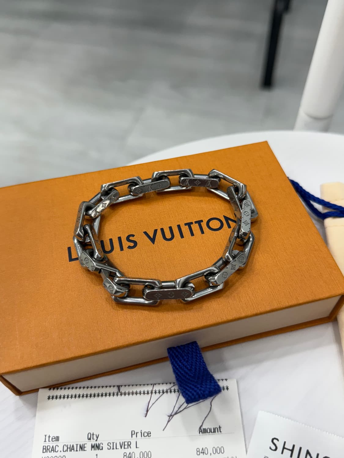 2025/08구매)루이비통 모노그램 체인팔찌 풀구성 상품이미지1
