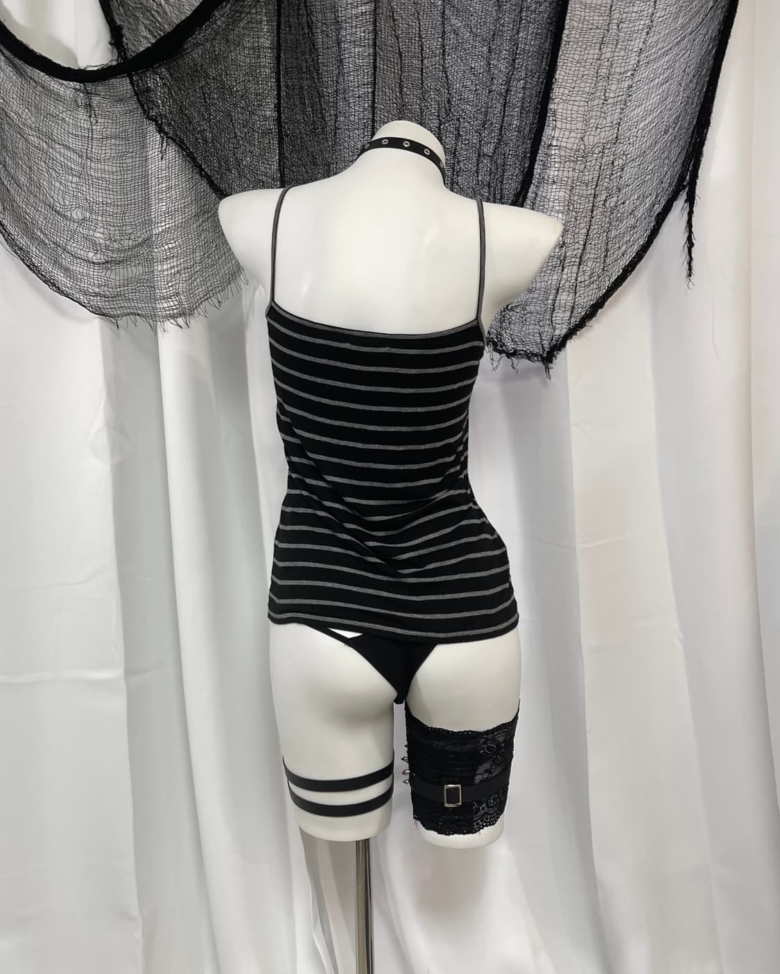lace stripe sleeveless 상품이미지4