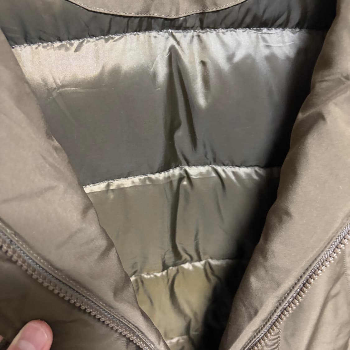 유니클로 N3B 베이스 하이브리드 다운 파카 / 브라운, L 상품이미지9