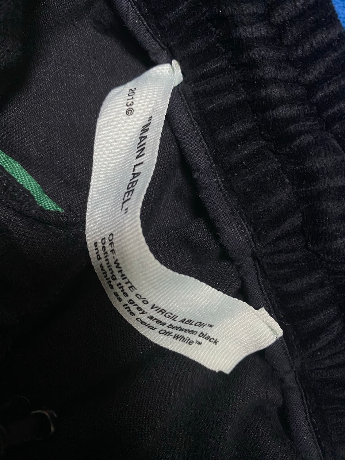 {[정품][새상품급]}오프화이트 바지 트랙 팬츠 블랙 상품이미지4