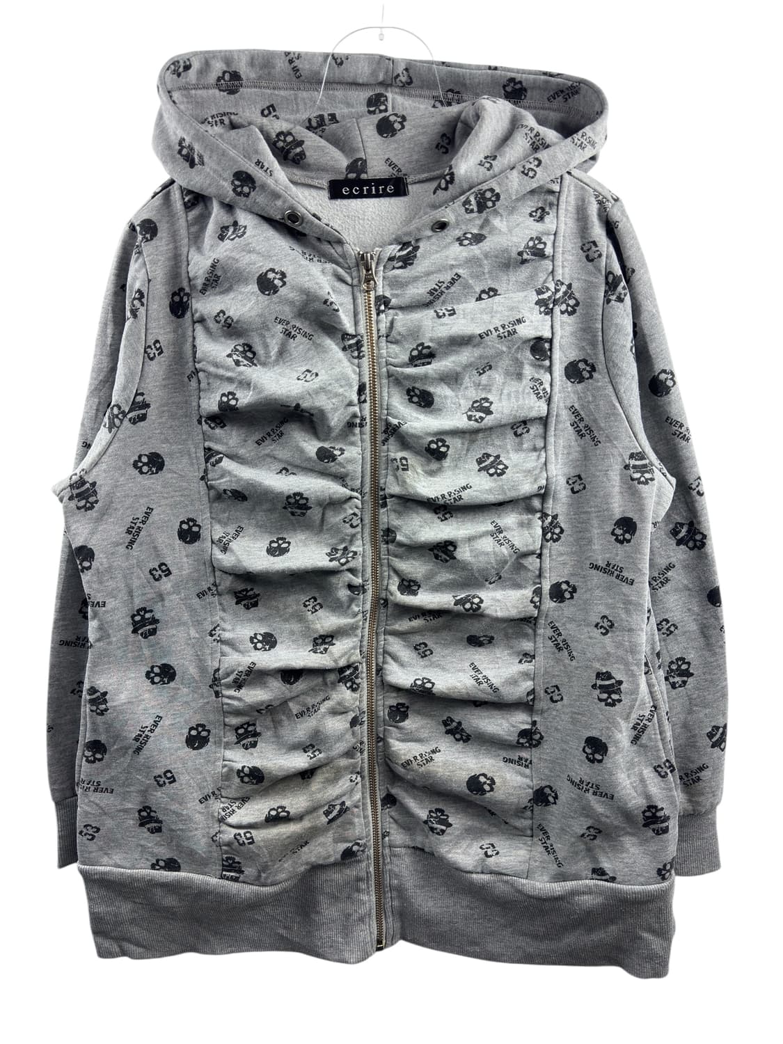 JPN 스컬 도트 후드집업1346 상품이미지1