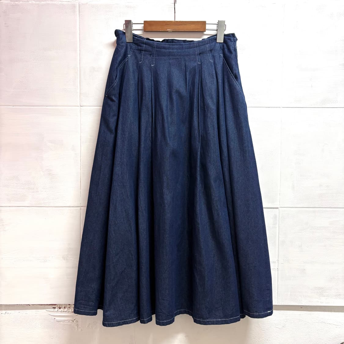 INGEBORG PINKHOUSE 데님 플레어 롱 스커트  상품이미지1