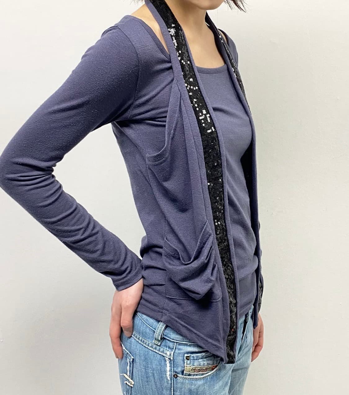 빈티지 새퀸 디테일 탑 상품이미지4