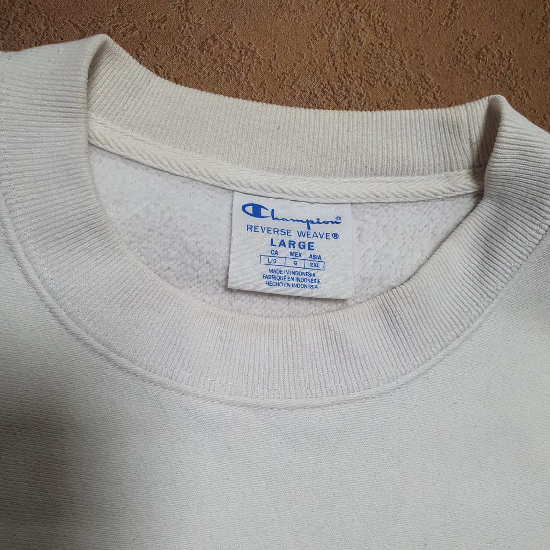 ✨ (바배) 챔피온 리버스위브 화이트 스웻셔츠 맨투맨  상품이미지3