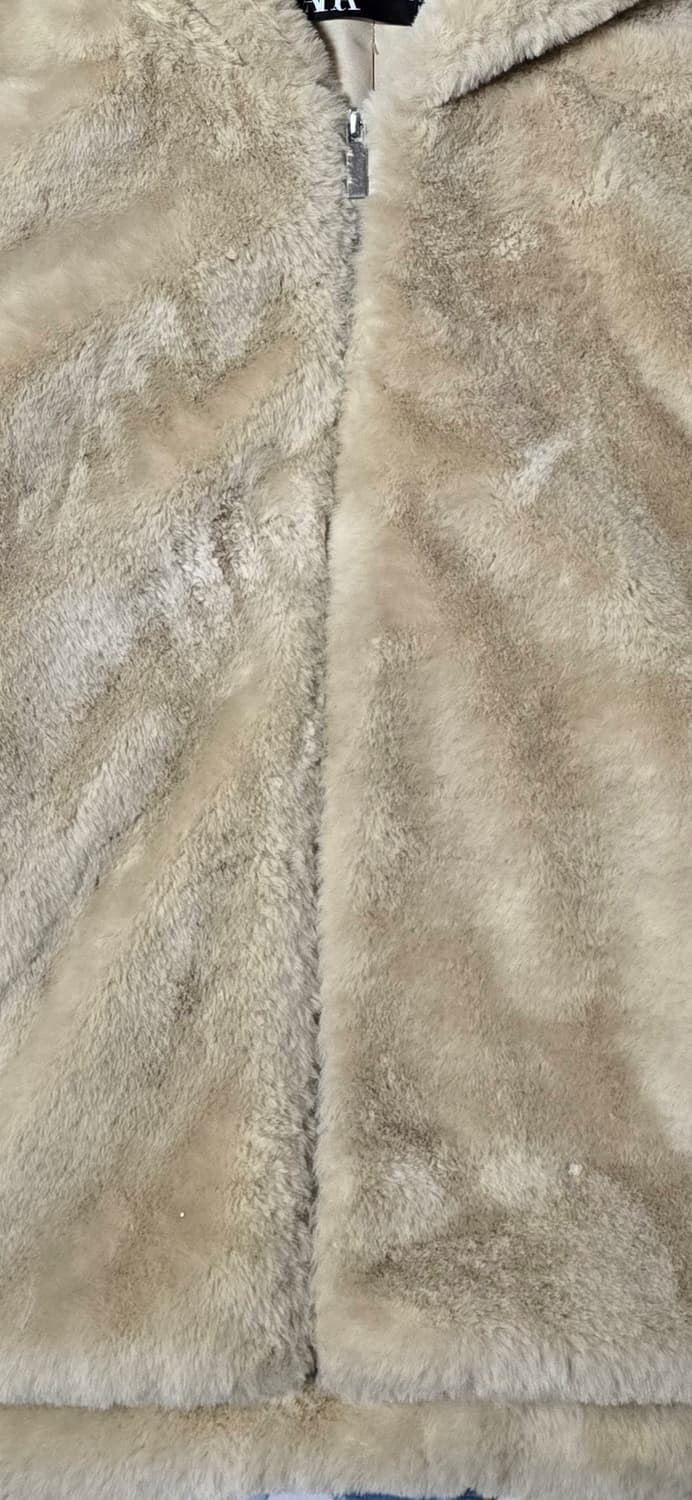 자라 에코 퍼 후드 자켓 M 상품이미지5