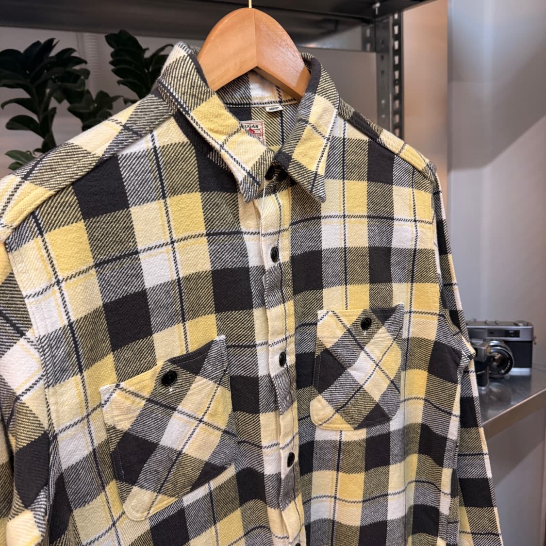 슈가케인 플란넬 워크셔츠 일본생산 M 상품이미지2