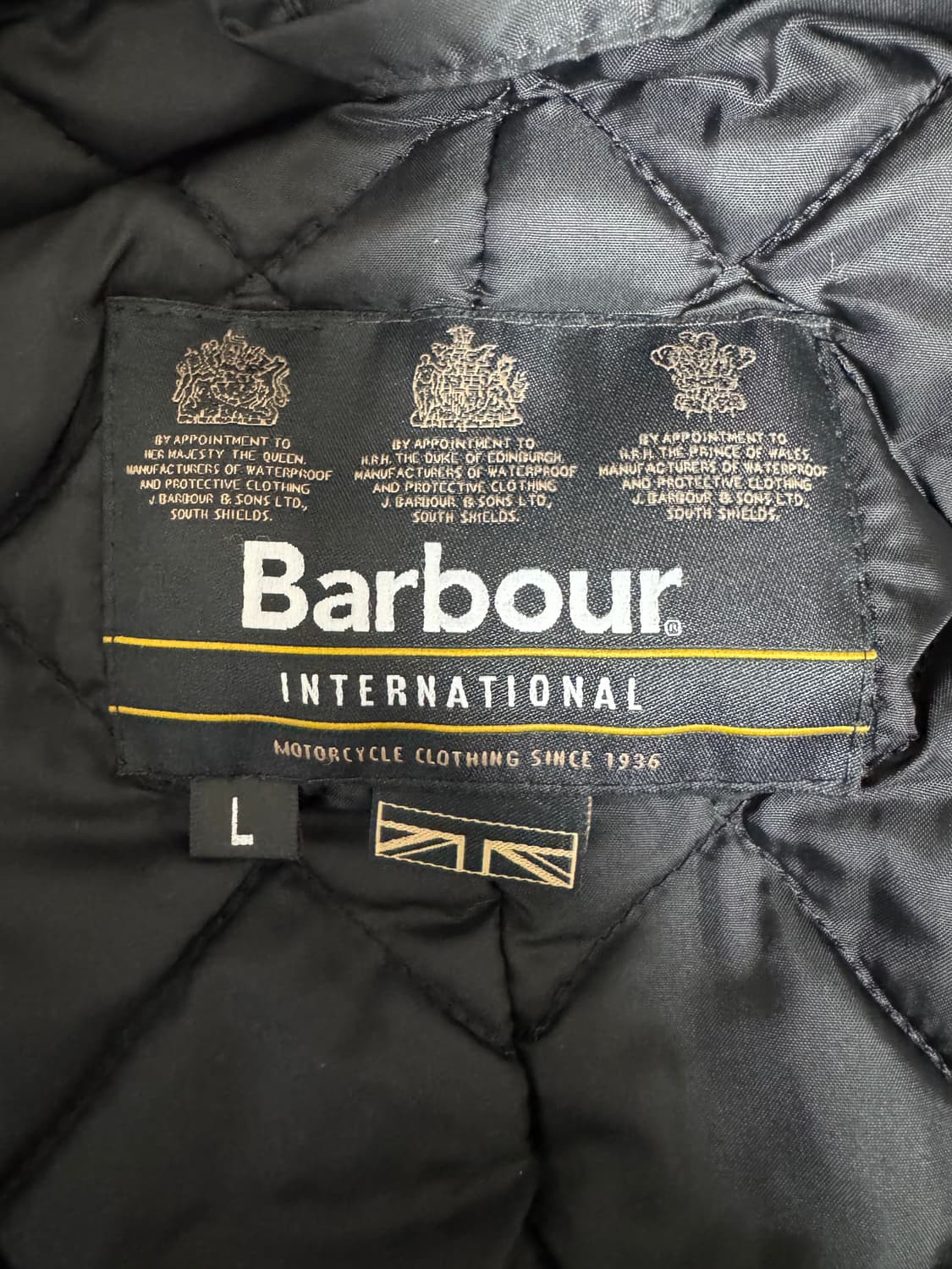 바버 인터내셔널 듀크 왁스 자켓 블랙 L 상품이미지3