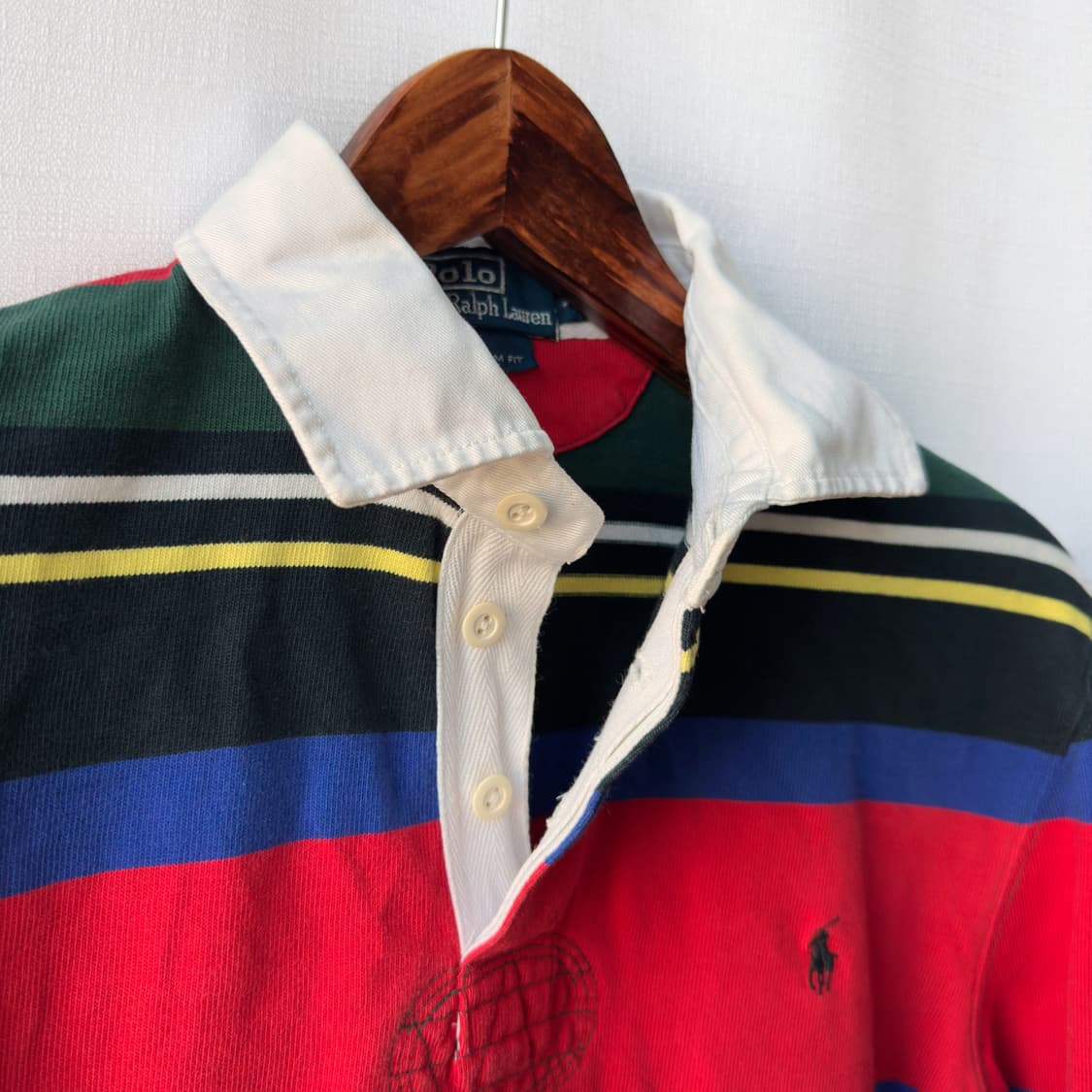 폴로 랄프로렌 구형 럭비 셔츠 커스텀핏 M 상품이미지5