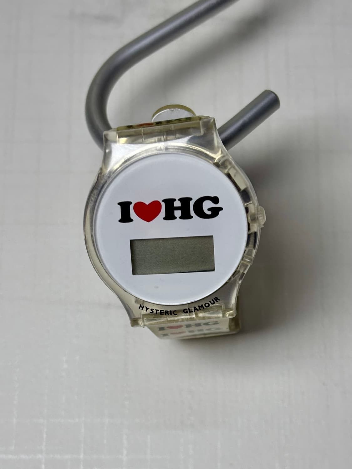 90s Hysteric glamour 히스테릭글래머 레터링 패턴 손목시계 상품이미지1