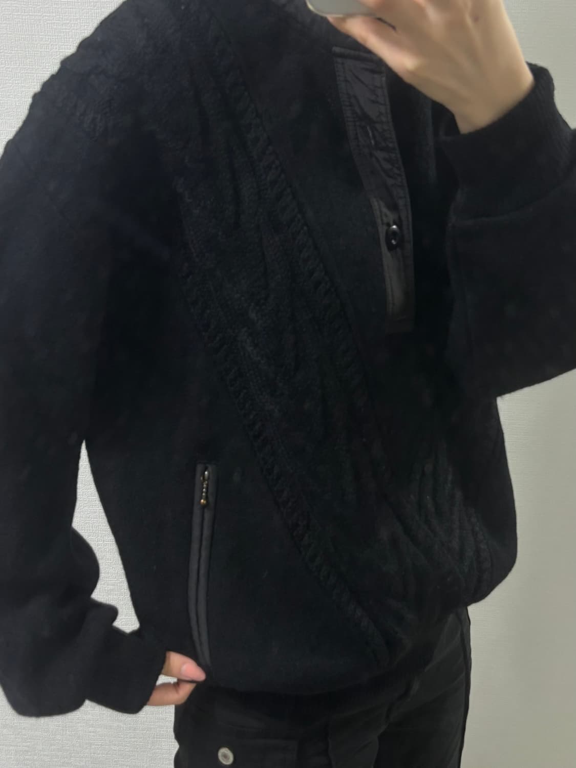 울100 하프넥 니트 상품이미지2