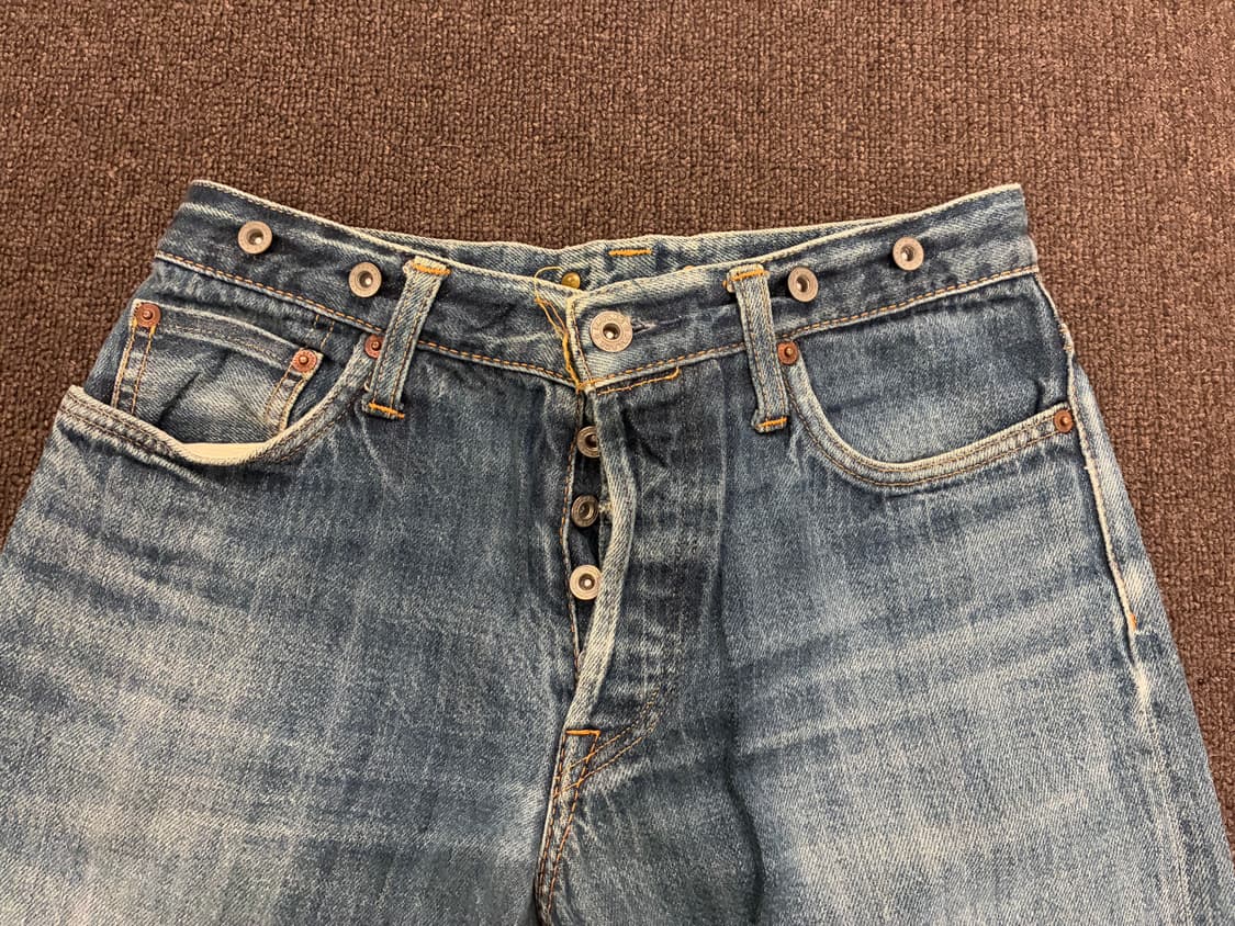 4)Japanese vintage 벨트 디테일 데님팬츠 상품이미지6
