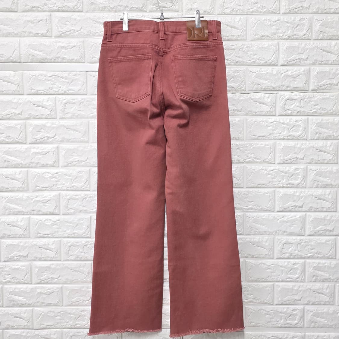 택포_ 오르 ORR 핑크 와이드 데님 팬츠 S 상품이미지4