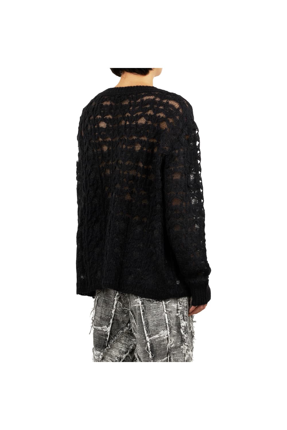 새상품 TAAKK 블랙 모헤어 섬머니트 2사이즈 상품이미지4