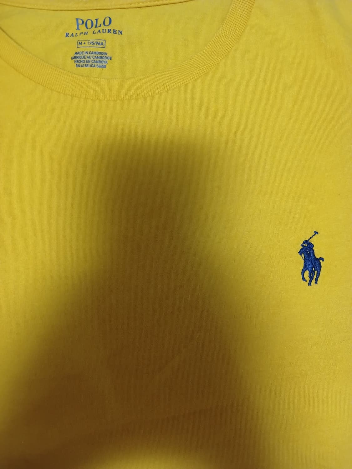 폴로 엘로우 기본 반팔티 상품이미지2