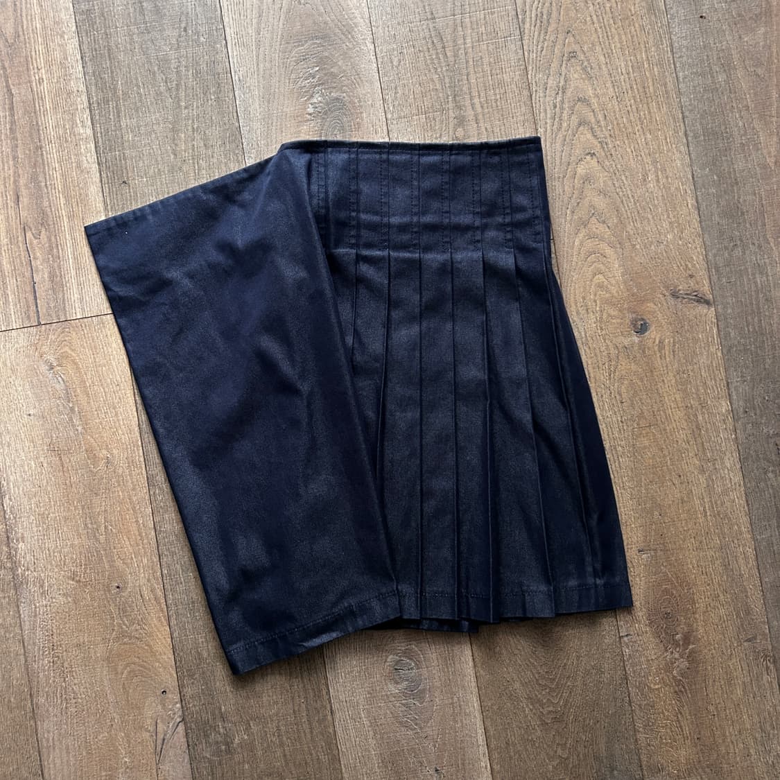 Denim Pleats Transformed Skirt 상품이미지9