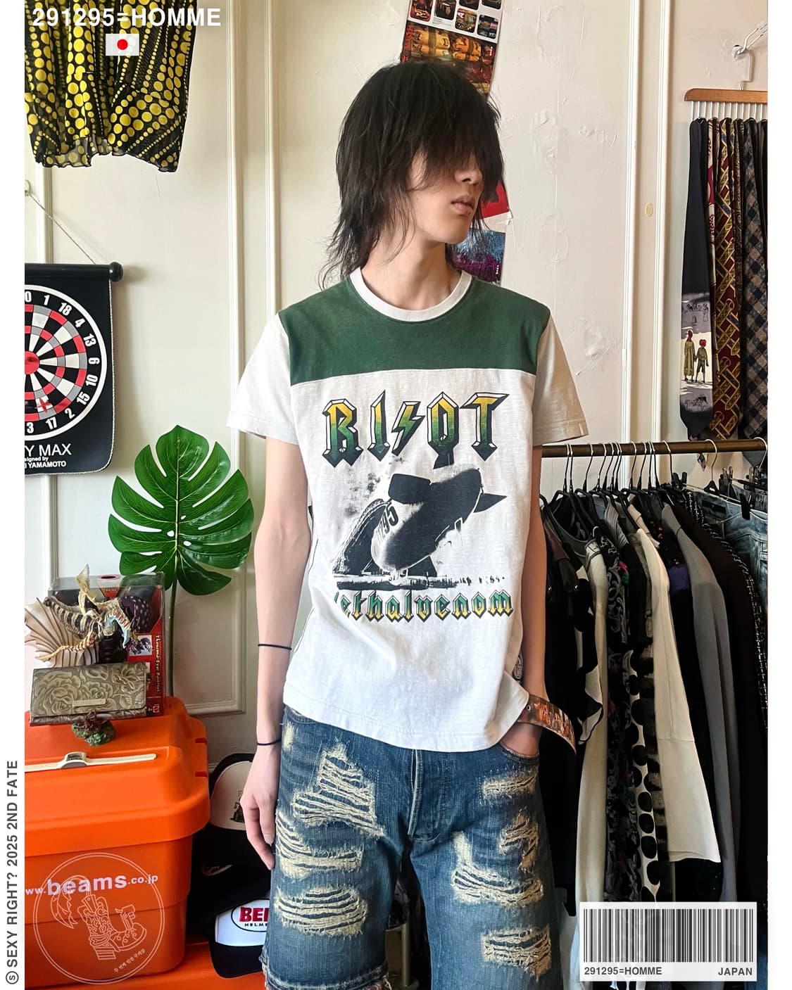 291295=Homme AC/DC Homage 1/2 T-Shirt 상품이미지1
