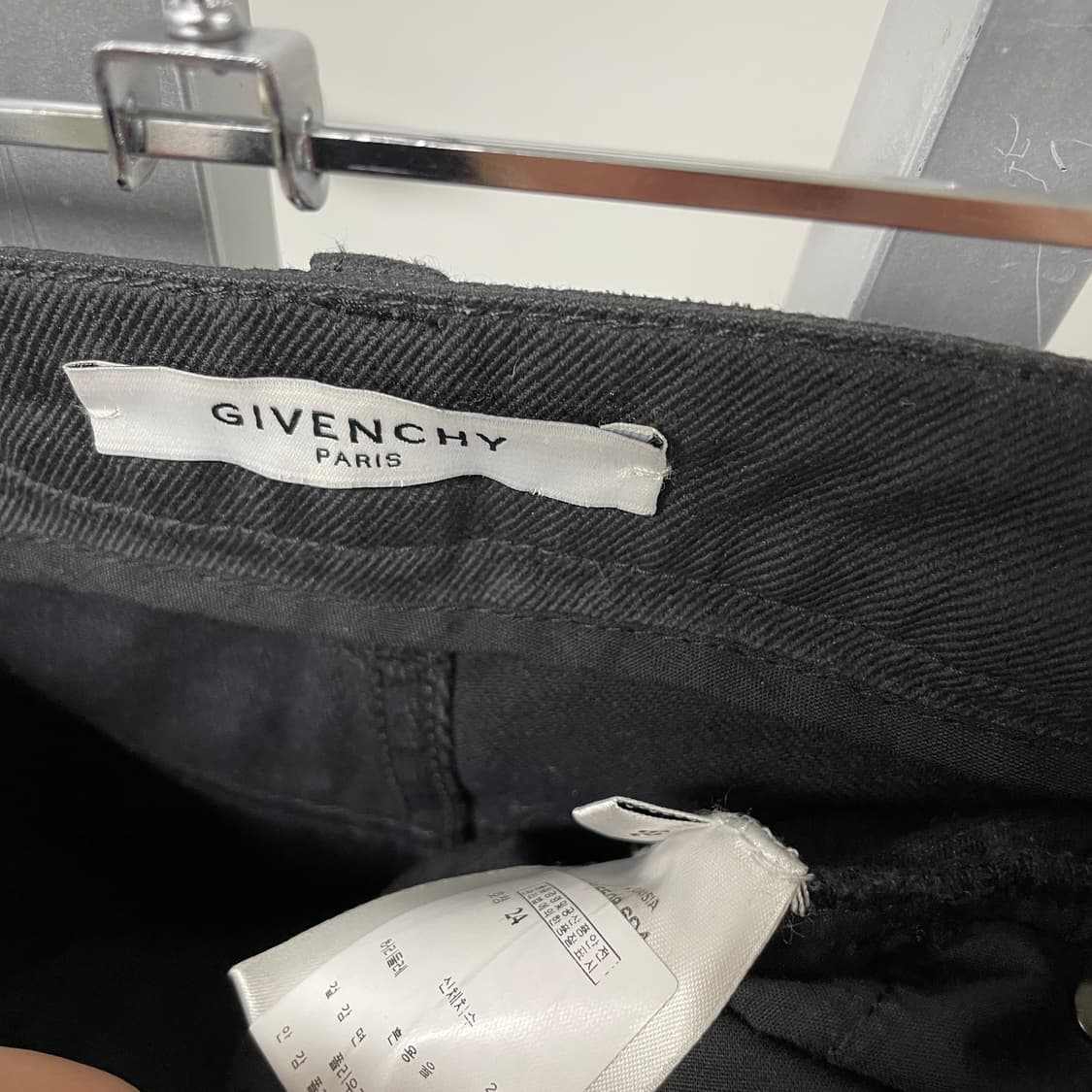 지방시 블랙 데님 팬츠 24(W) 상품이미지5