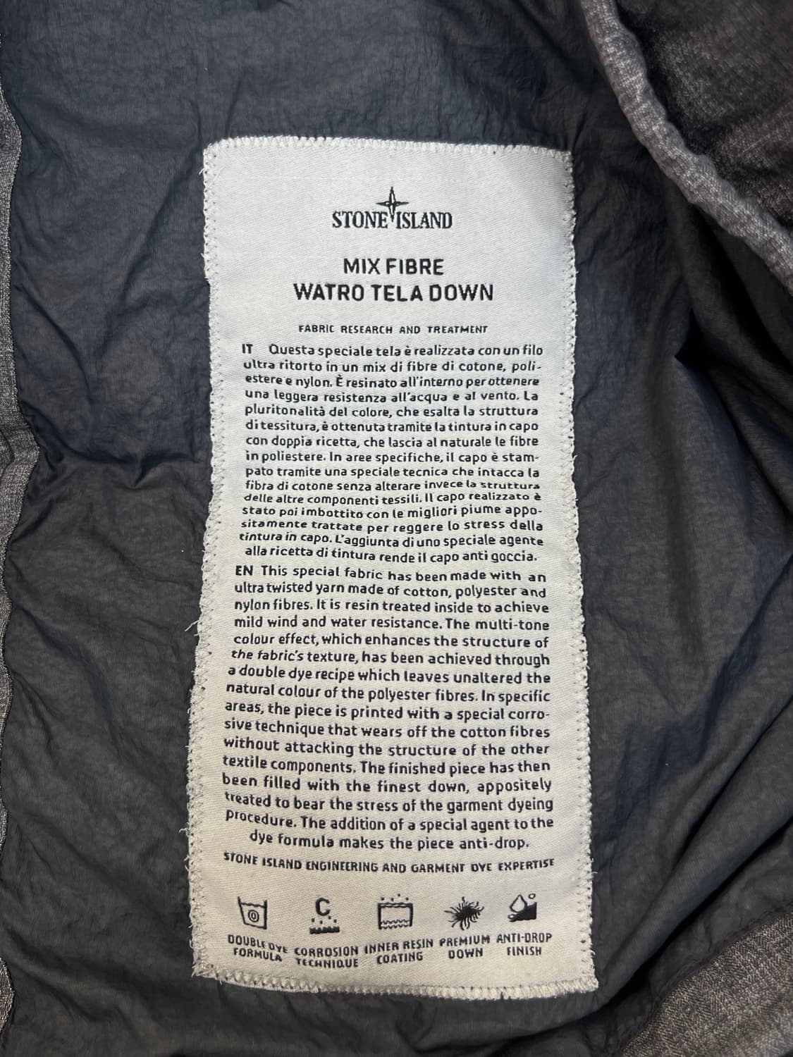 스톤아일랜드 견장 와펜 MIX FIBRE 패딩 베스트 상품이미지9