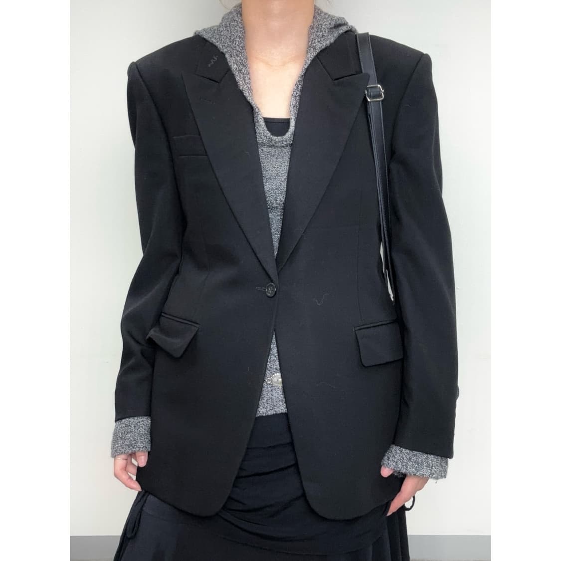 빈티지 블랙 울 블레이저 자켓 상품이미지1