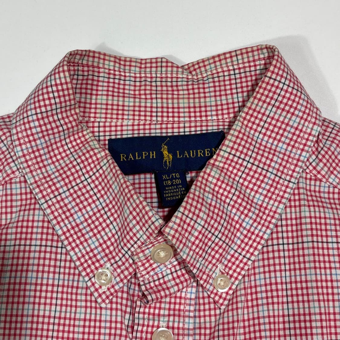 폴로랄프로렌 레드 체크 셔츠 상품이미지4