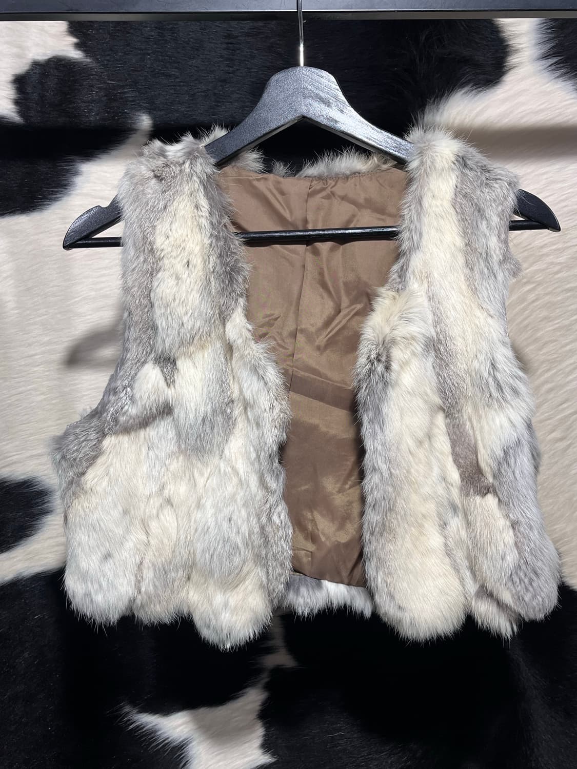 화이트 퍼 베스트 상품이미지1