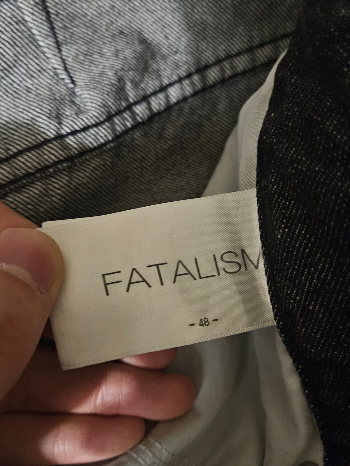 페이탈리즘 흑청 48사이즈 상품이미지4