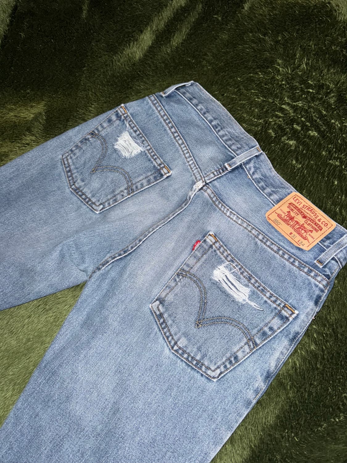 [W31/L34] 리바이스 550 USA 디스트로이드 데님 팬츠 상품이미지8