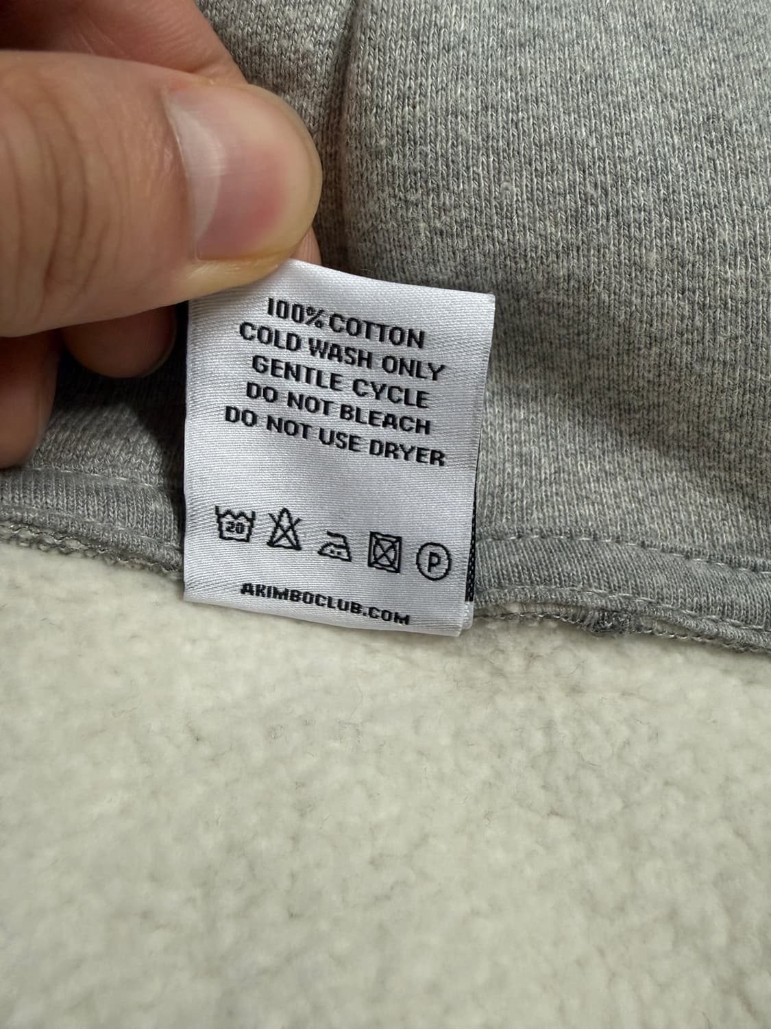 아킴보클럽 후드집업 그레이 L  상품이미지5