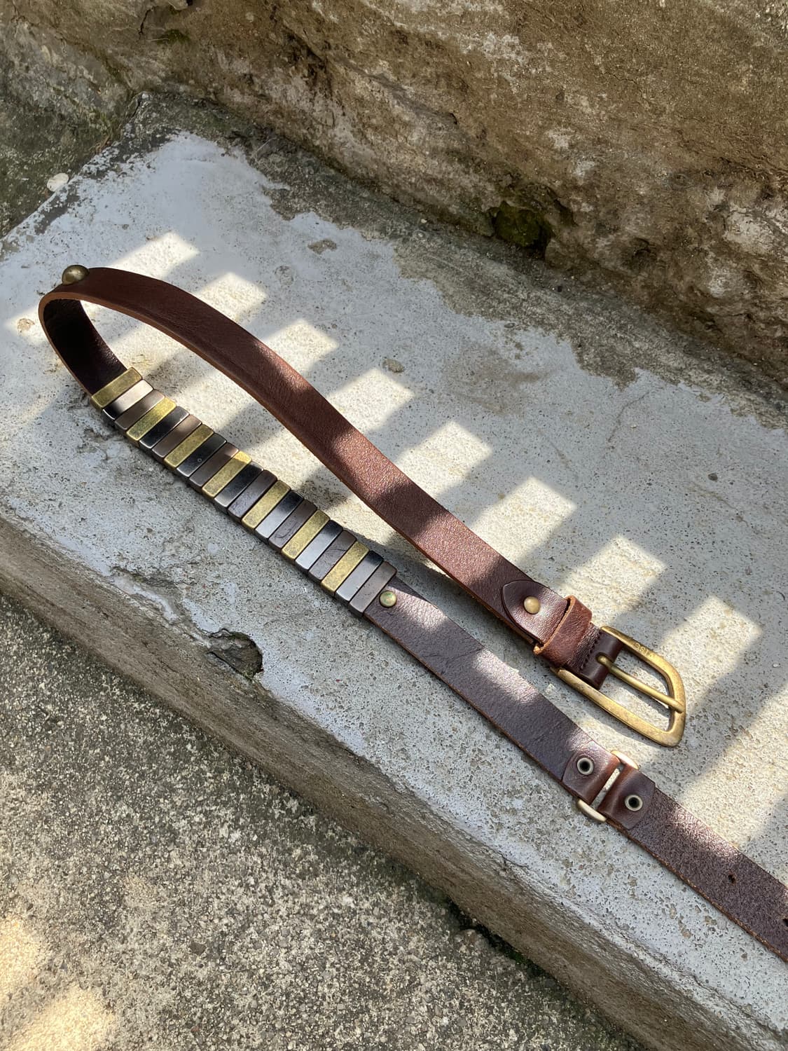 EVISU 웨스턴 버클 레더 벨트 상품이미지3