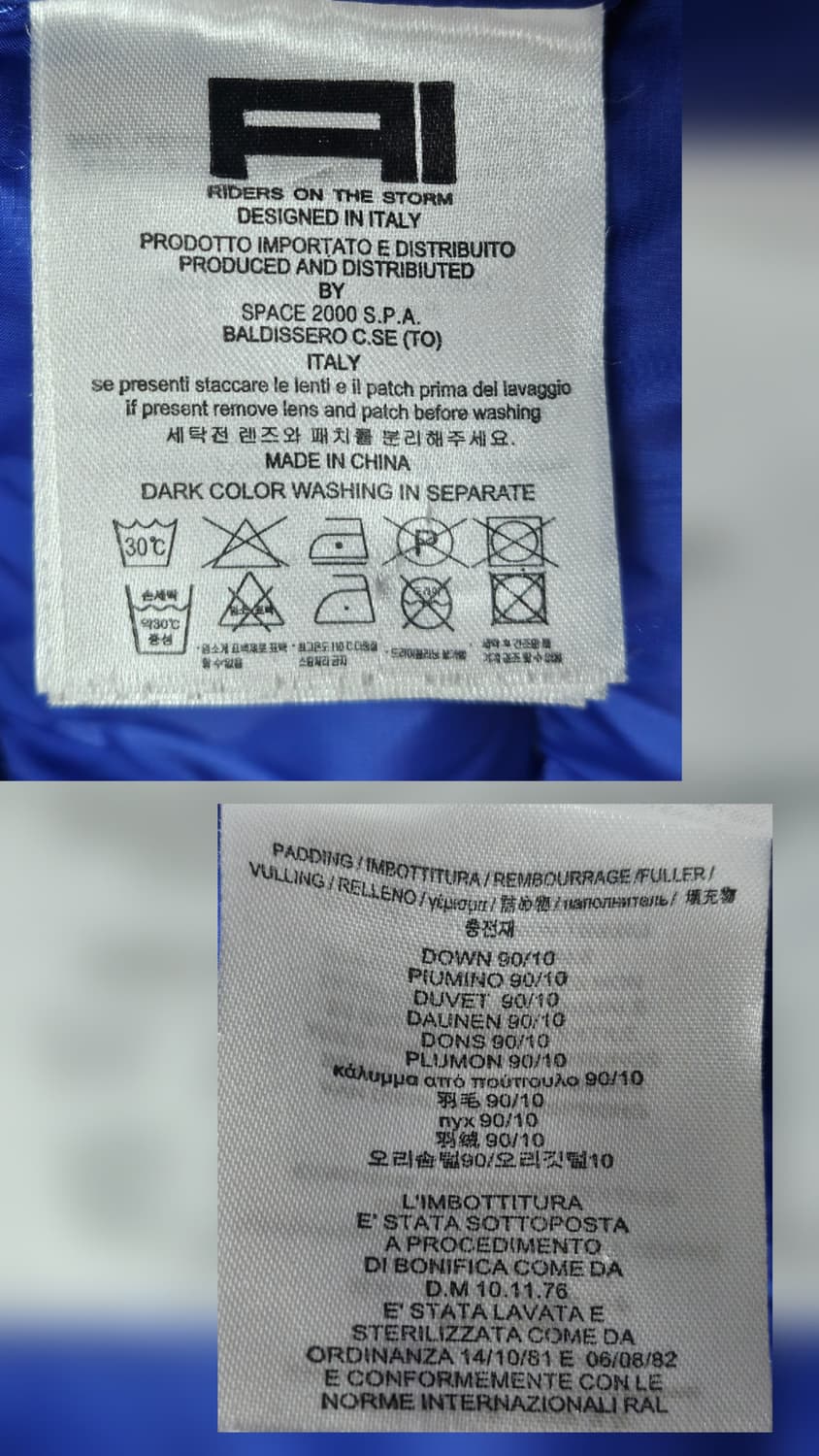 AI Riders 라이더스 키즈패딩 16y 다운 후드 고글패딩 XD55 상품이미지8