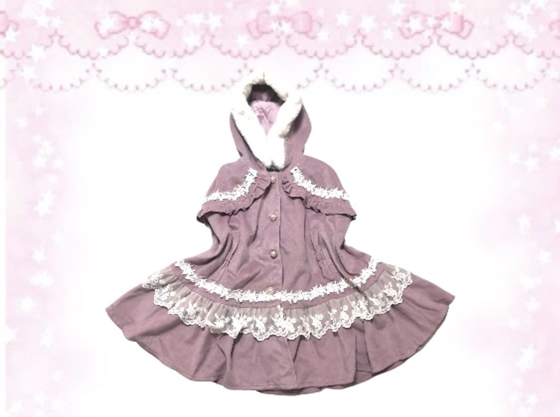 엑시즈팜 히메라떼갸루 양산형 판초 케이프 코트 상품이미지1